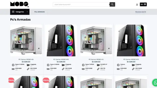 Proyecto Desarrollo ecommerce en Mar del Plata para MOBO Productos Tech — E-commerce