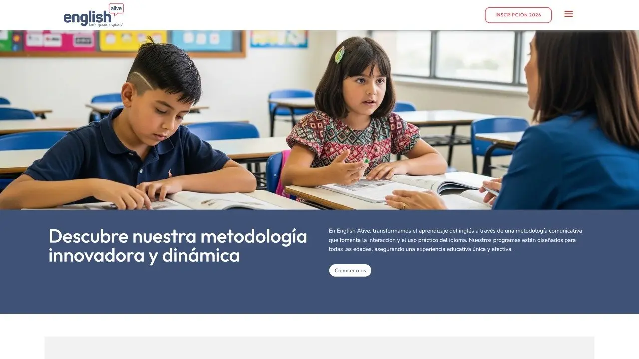 Proyecto Moderno instituto de inglés con certificación Pearson en Mar de Ajó – English Alive