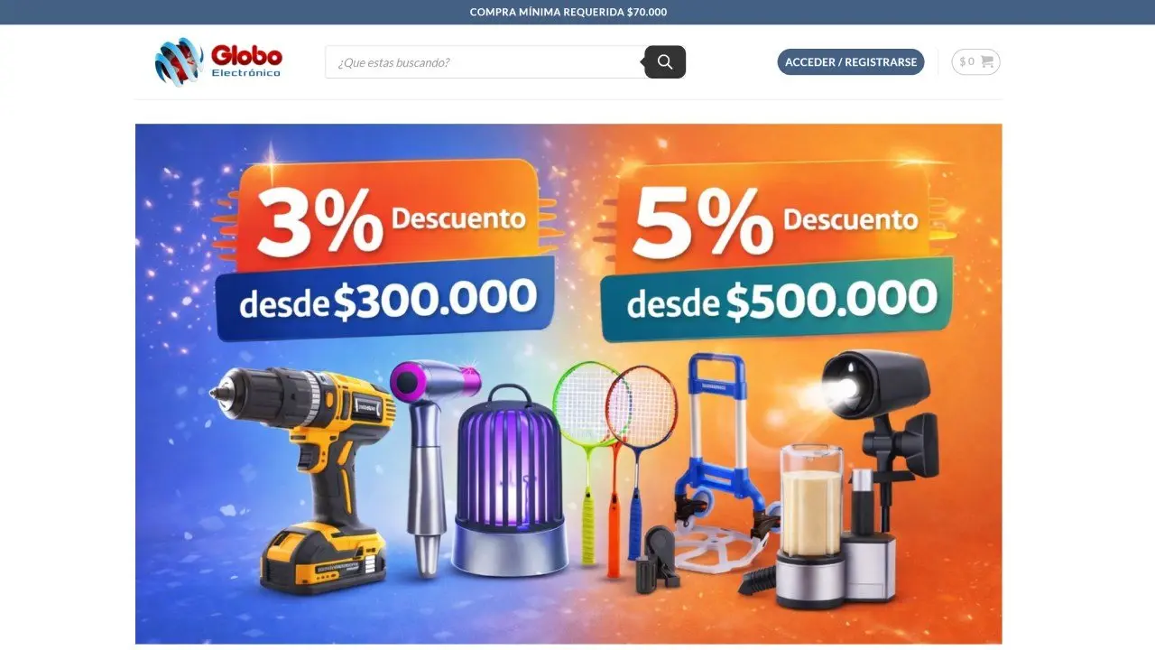 Proyecto Mayorista de productos electrónicos en Ciudad de Buenos Aires – Globo Electrónico