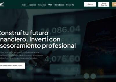 Diseño web institucional en Mar del Plata Bursátil