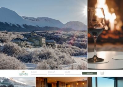 Diseño web para hotel 5 estrellas en Ushuaia – Los Acebos
