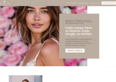 Profesional sitio web para cirujana estética en Mar del Plata – Marcela Marín